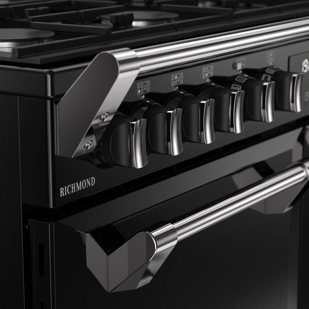 Stoves 11856 Richmond 100cm Dual Fuel Range Cooker ST RCA RICH 100DF BLK - BLACK Stoves 11856 Richmond 100cm Dual Fuel Range Cooker ST RCA RICH 100DF BLK - BLACK