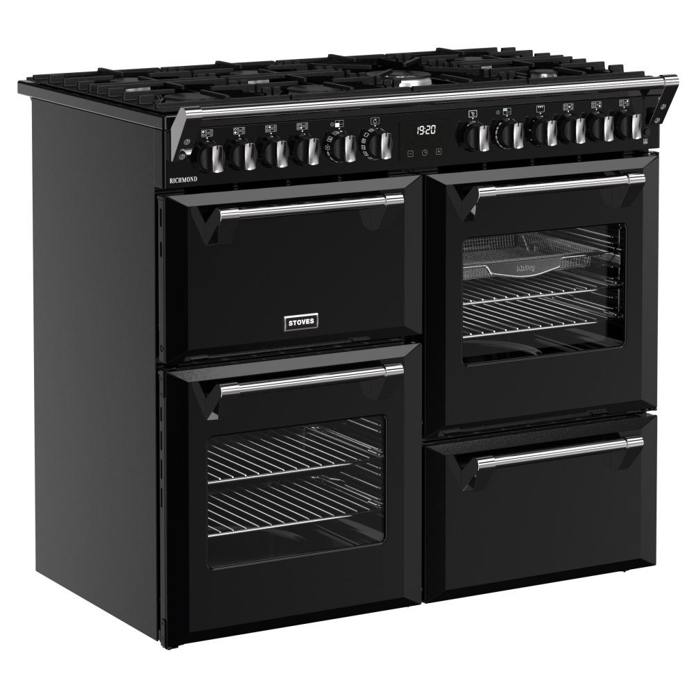 Stoves 11856 Richmond 100cm Dual Fuel Range Cooker ST RCA RICH 100DF BLK - BLACK Stoves 11856 Richmond 100cm Dual Fuel Range Cooker ST RCA RICH 100DF BLK - BLACK