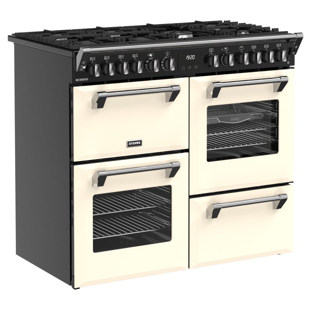 Stoves Richmond 100DF Dual Fuel Range Cooker 444411857 - CREAM Stoves Richmond 100DF Dual Fuel Range Cooker 444411857 - CREAM