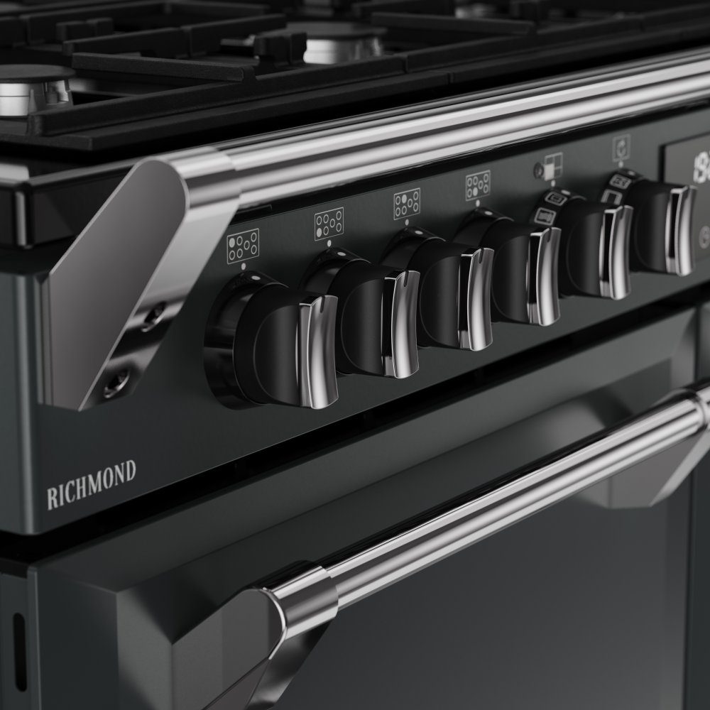 Stoves Richmond 90DF Dual Fuel Range Cooker 444411849 - Anthracite Stoves Richmond 90DF Dual Fuel Range Cooker 444411849 - Anthracite