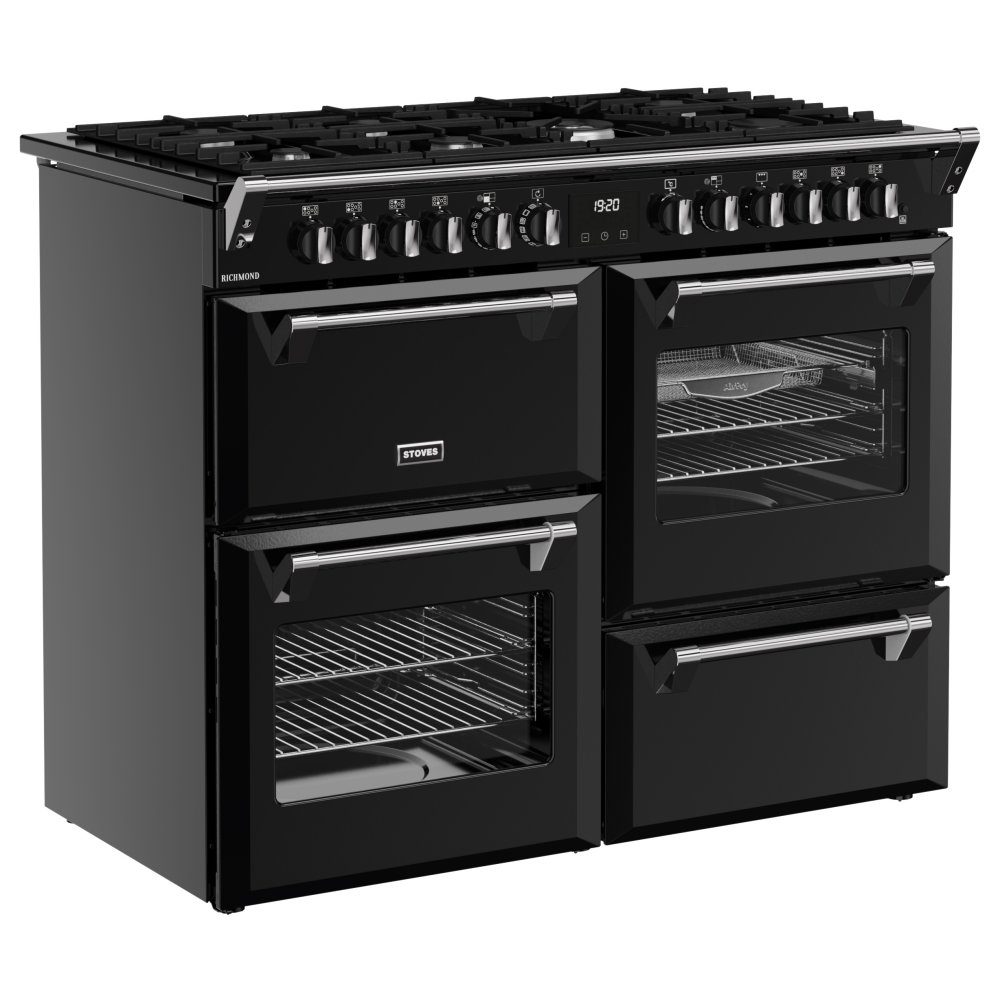 Stoves Richmond 110DF Dual Fuel Range Cooker 444411862 - BLACK Stoves Richmond 110DF Dual Fuel Range Cooker 444411862 - BLACK
