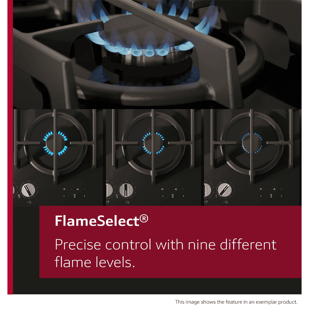 Neff 60cm N70 4 Burner Gas Hob T26CIP8S0 - Black Neff 60cm N70 4 Burner Gas Hob T26CIP8S0 - Black