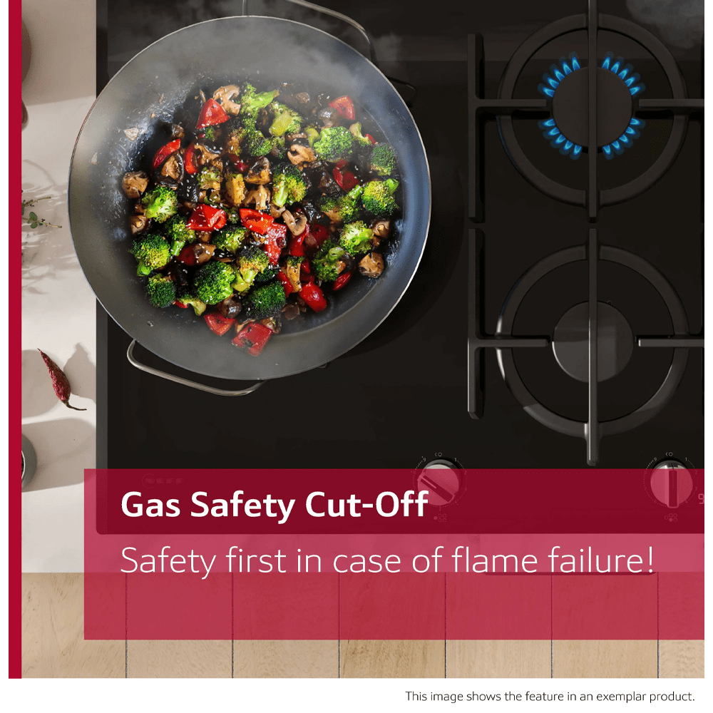 Neff 60cm N70 4 Burner Gas Hob T26CIP8S0 - Black Neff 60cm N70 4 Burner Gas Hob T26CIP8S0 - Black