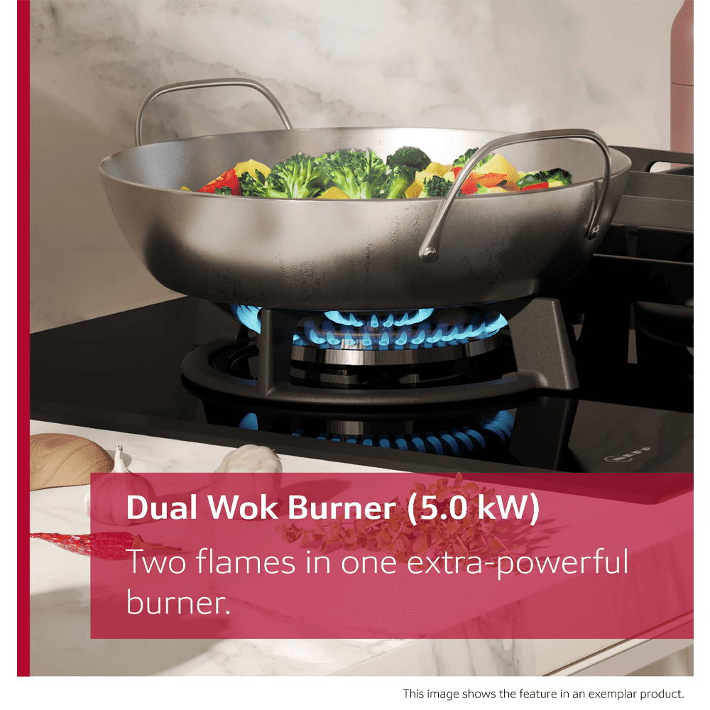Neff 75cm N70 5 Burner Gas Hob T27CIS8N0 - Stainless Steel Neff 75cm N70 5 Burner Gas Hob T27CIS8N0 - Stainless Steel