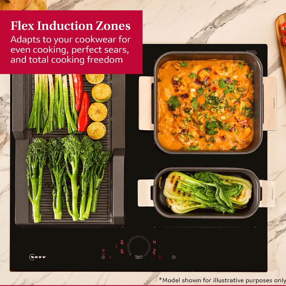 Neff 60cm N70 FlexInduction Hob T66FHE4L0 - Black Neff 60cm N70 FlexInduction Hob T66FHE4L0 - Black