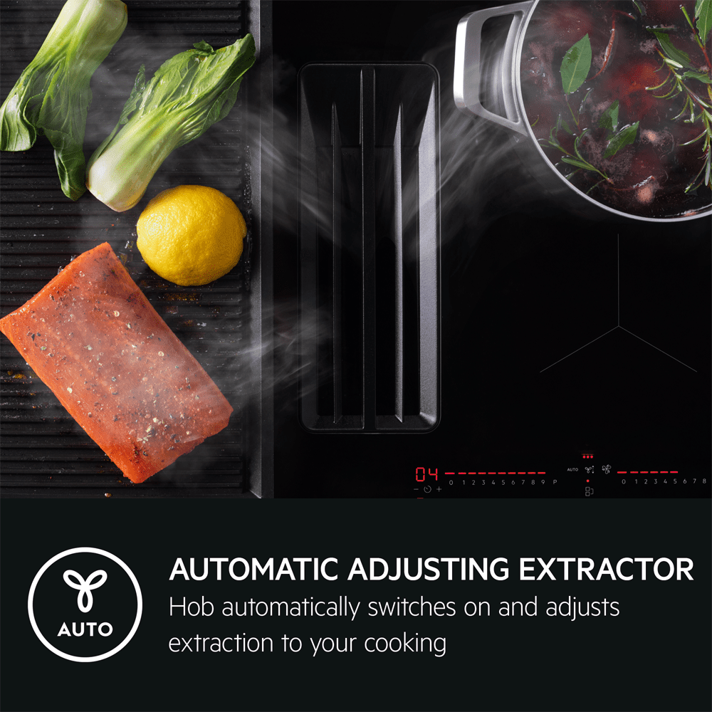 AEG Series 6000 70cm Air Venting SaphirMatt Induction Hob TCH74B01FZ - Matte Black AEG Series 6000 70cm Air Venting SaphirMatt Induction Hob TCH74B01FZ - Matte Black