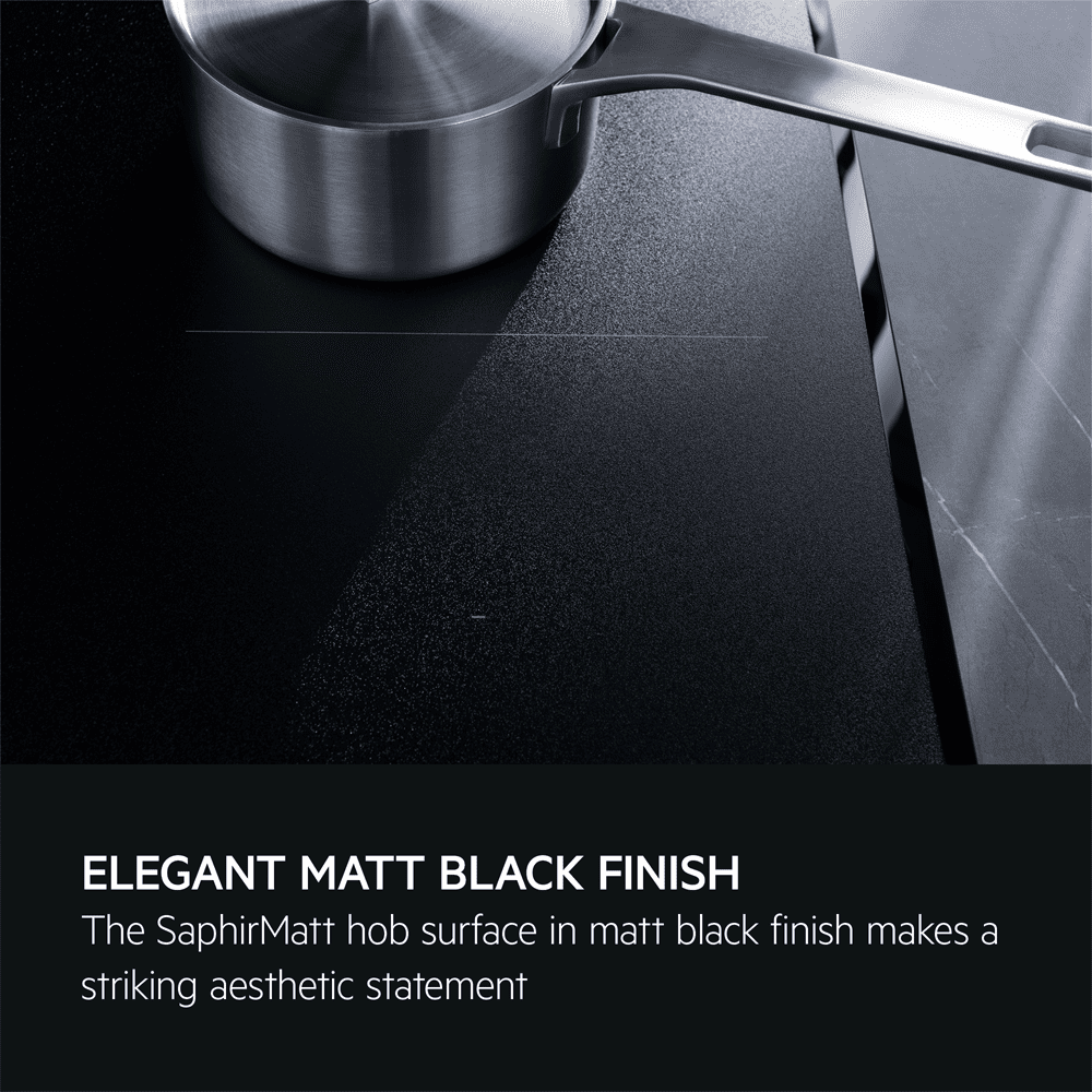AEG Series 6000 70cm Air Venting SaphirMatt Induction Hob TCH74B01FZ - Matte Black AEG Series 6000 70cm Air Venting SaphirMatt Induction Hob TCH74B01FZ - Matte Black