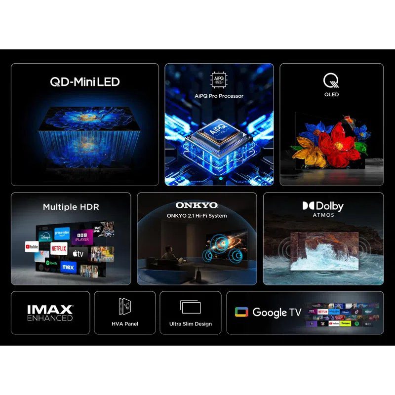 TCL 2025 75" 4K QD-Mini LED UHD Smart TV 75C6KS - Black TCL 2025 75" 4K QD-Mini LED UHD Smart TV 75C6KS - Black