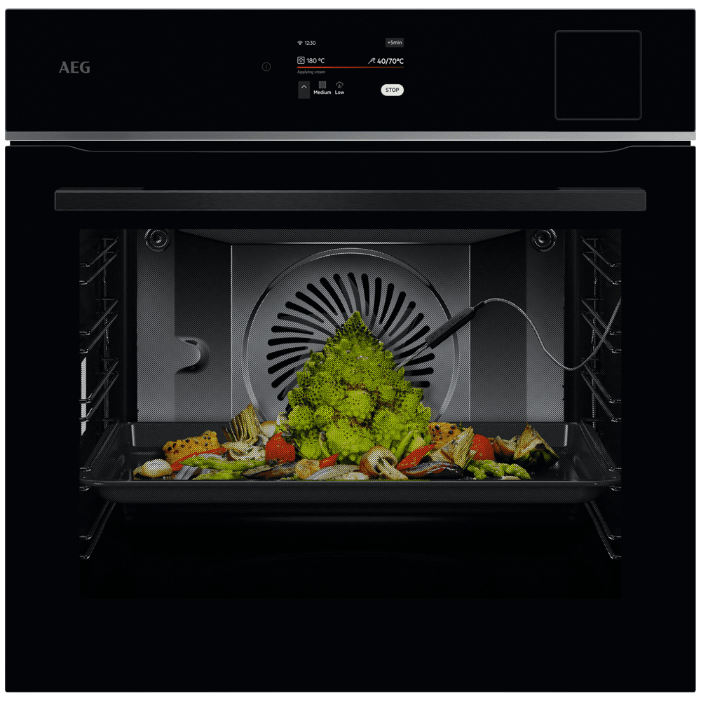 AEG  Series 8000 SteamPro Sous Vide Multifunction Single Oven TP8SB731AB - Black