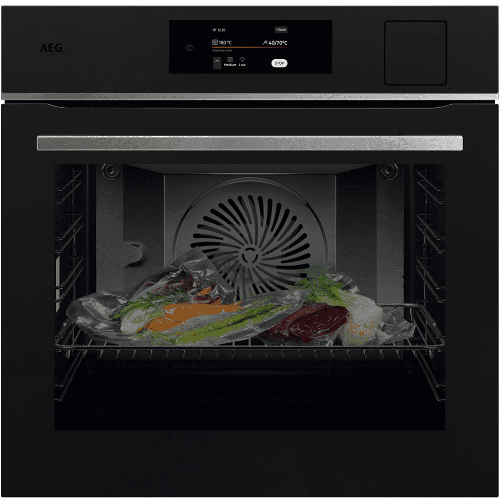AEG  Series 8000 SteamPro Sous Vide Multifunction Single Oven TP8SB731AT - Matte Black