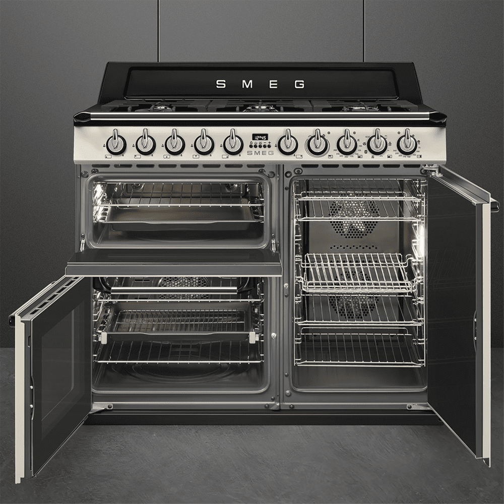 Smeg 100cm Victoria Dual Fuel Range Cooker TR103P - Cream Smeg 100cm Victoria Dual Fuel Range Cooker TR103P - Cream