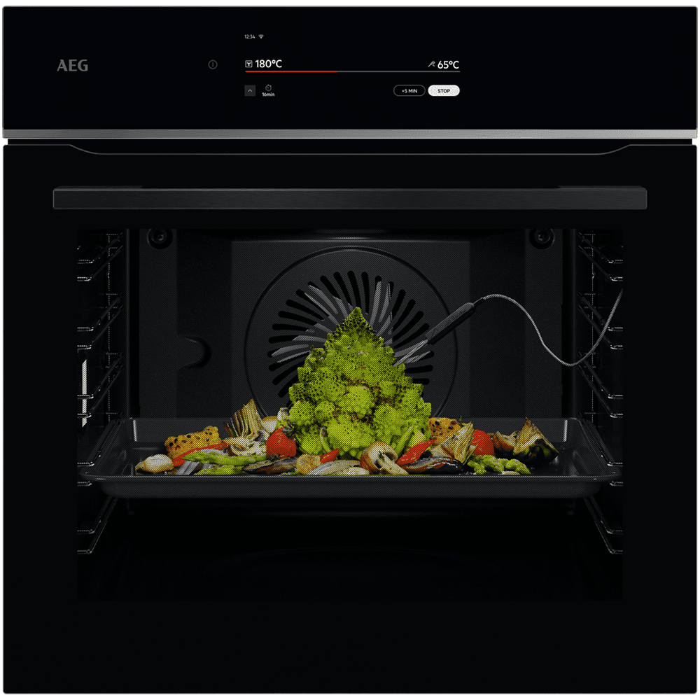 AEG  Series 9000 ProAssist Pyrolytic Multifunction Single Oven TT9PB831AB - Black