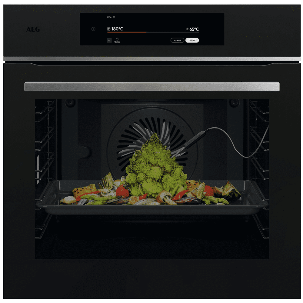 AEG  Series 9000 ProAssist Pyrolytic Multifunction Single Oven TT9PB831AT - Matte Black