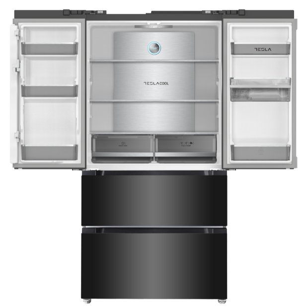 Tesla French Style Fridge Freezer With Water Dispenser Non Plumbed T571FRDB - Black Tesla French Style Fridge Freezer With Water Dispenser Non Plumbed T571FRDB - Black