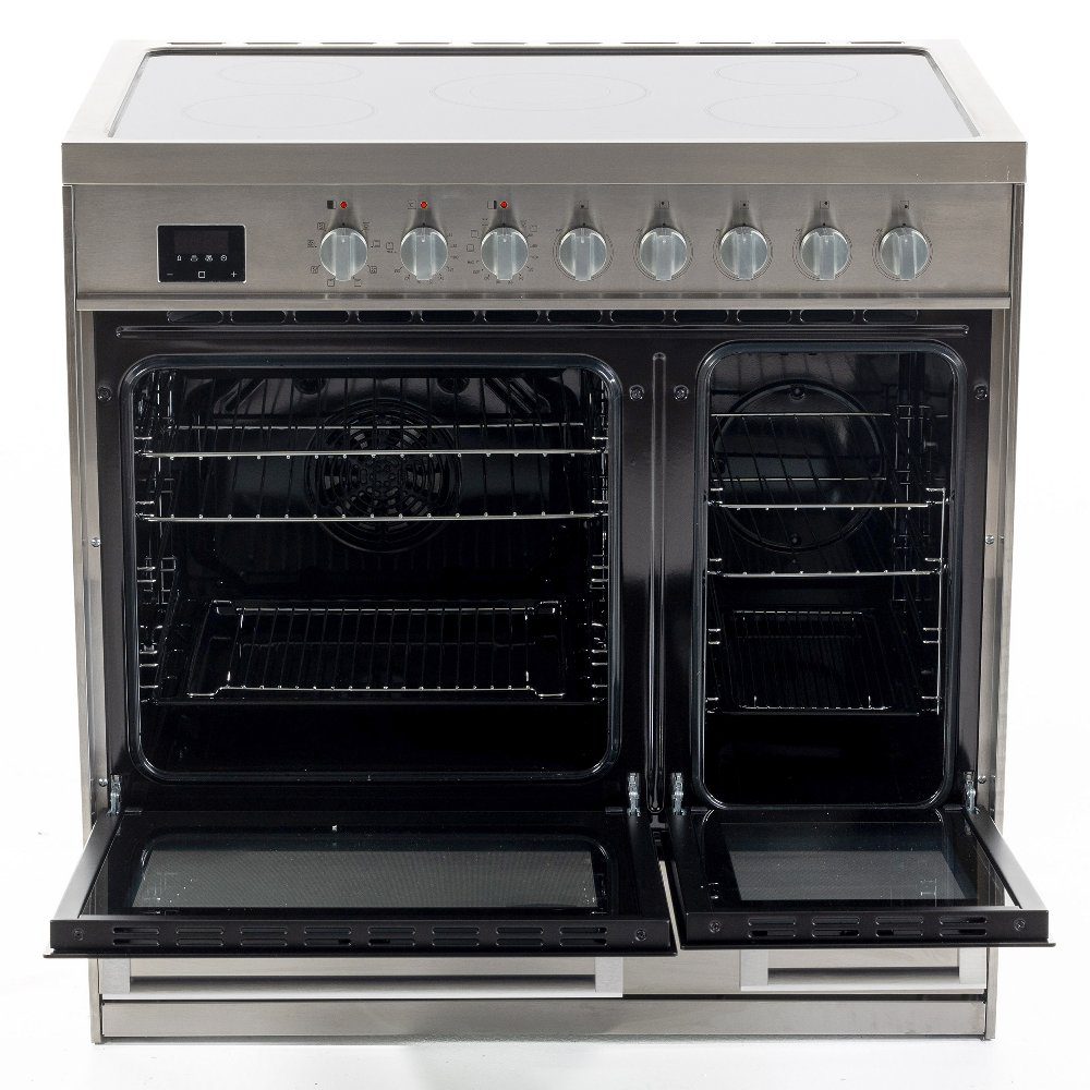 Tesla 90cm Professional Ceramic Range Cooker T90DCRCSS - STAINLESS STEEL Tesla 90cm Professional Ceramic Range Cooker T90DCRCSS - STAINLESS STEEL
