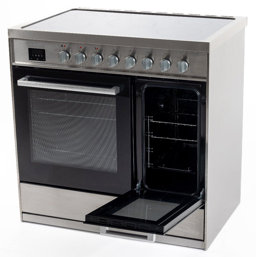 Tesla 90cm Professional Ceramic Range Cooker T90DCRCSS - STAINLESS STEEL Tesla 90cm Professional Ceramic Range Cooker T90DCRCSS - STAINLESS STEEL