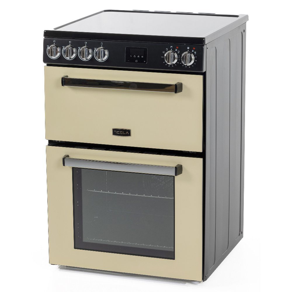 Tesla 60cm Freestanding Ceramic Cooker TMRC60C - Cream Tesla 60cm Freestanding Ceramic Cooker TMRC60C - Cream