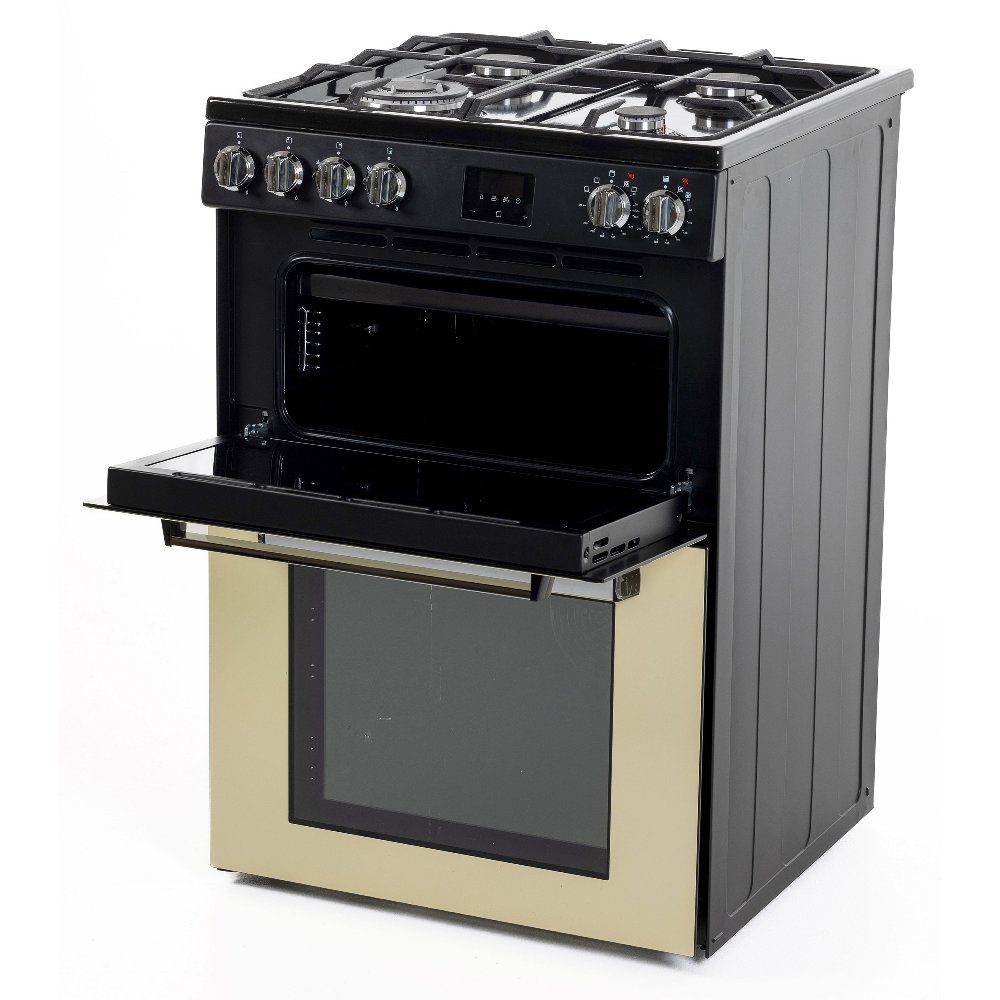 Tesla 60cm Freestanding Dual Fuel Cooker TMRDF60C - Cream Tesla 60cm Freestanding Dual Fuel Cooker TMRDF60C - Cream