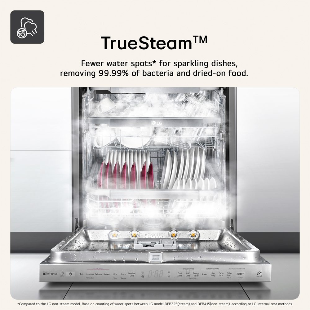 LG 60cm Fully Integrated Dishwasher DB476TXS LG 60cm Fully Integrated Dishwasher DB476TXS
