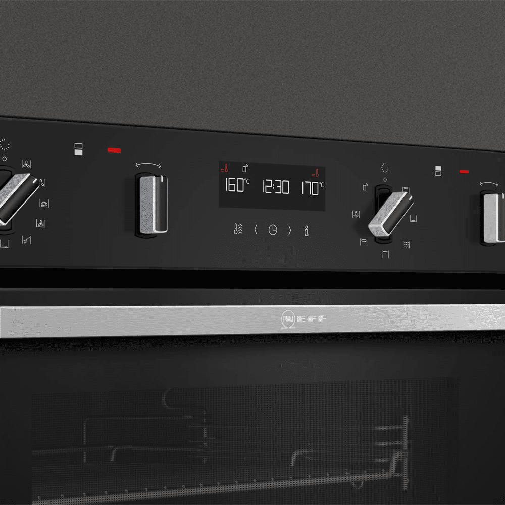 Neff N50 Pyrolytic CircoTherm Built In Double Oven U2ACM7HH0B - Stainless Steel - Image 3