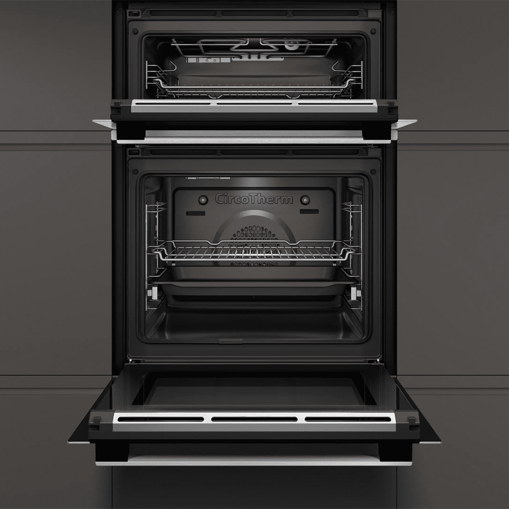 Neff N50 Pyrolytic CircoTherm Built In Double Oven U2ACM7HH0B - Stainless Steel - Image 4