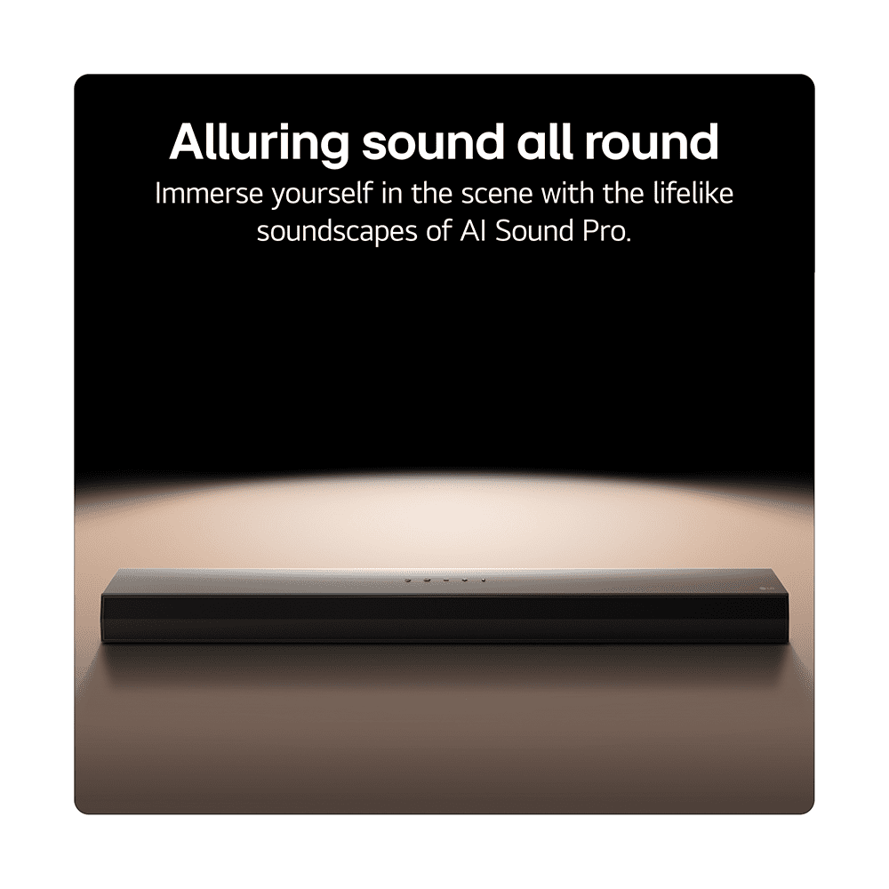 LG 2024 340W 3.1 Channel Soundbar US60T - Black LG 2024 340W 3.1 Channel Soundbar US60T - Black