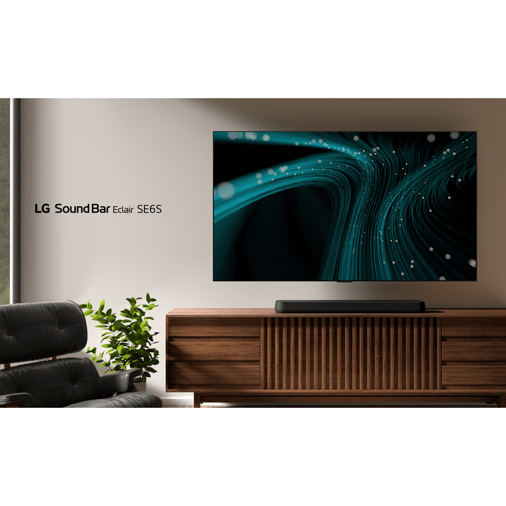 LG 100W 3.0 Channel Bluetooth Soundbar USE6S - Black LG 100W 3.0 Channel Bluetooth Soundbar USE6S - Black