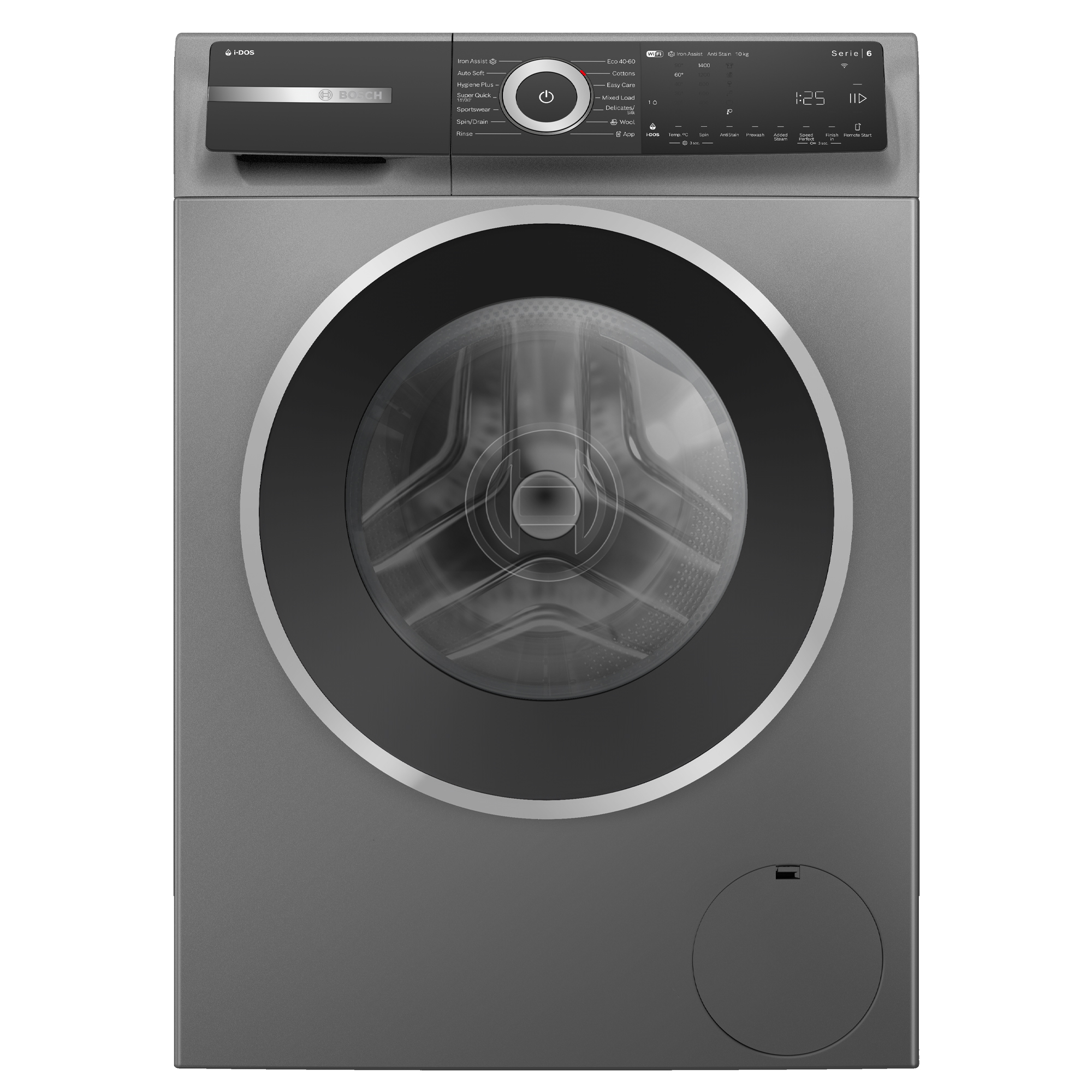 Bosch  10kg Series 6 i-DOS Washing Machine 1400rpm WGH254ARGB - Graphite