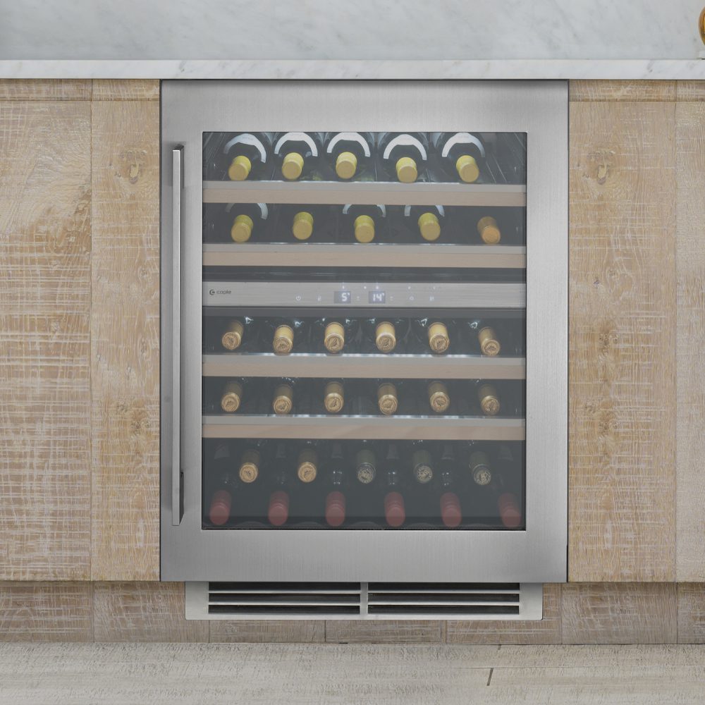 Caple  60cm Sense Premium Undercounter Dual Zone Wine Cooler WI6150 - Stainless Steel