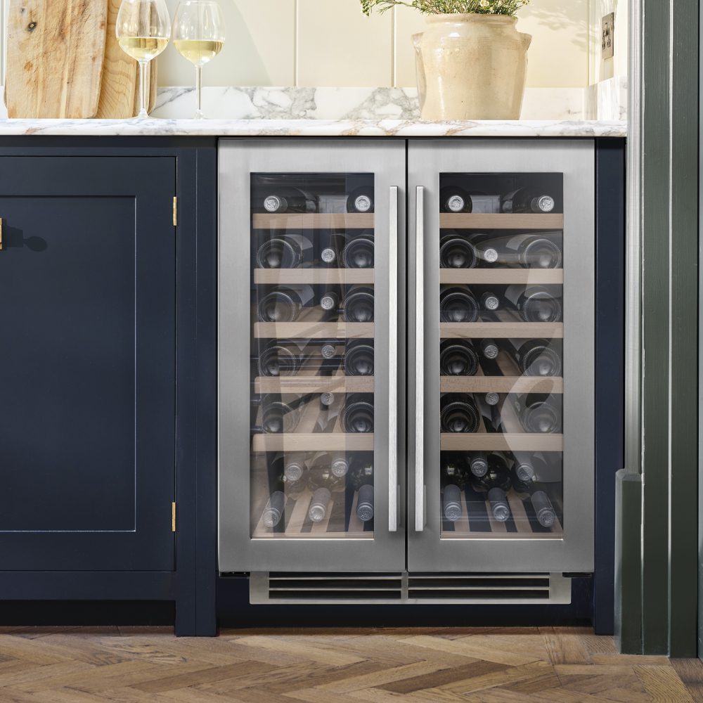 Caple  60cm Undercounter Dual Zone Wine Cooler WI6234 - Stainless Steel