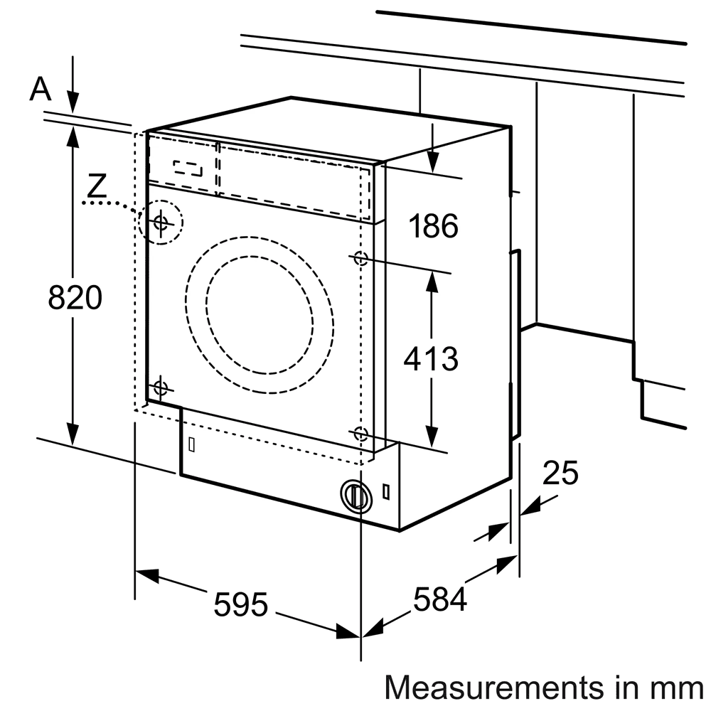 Bosch 7kg/4kg Series 6 Fully Integrated Washer Dryer WKD28543GB Bosch 7kg/4kg Series 6 Fully Integrated Washer Dryer WKD28543GB