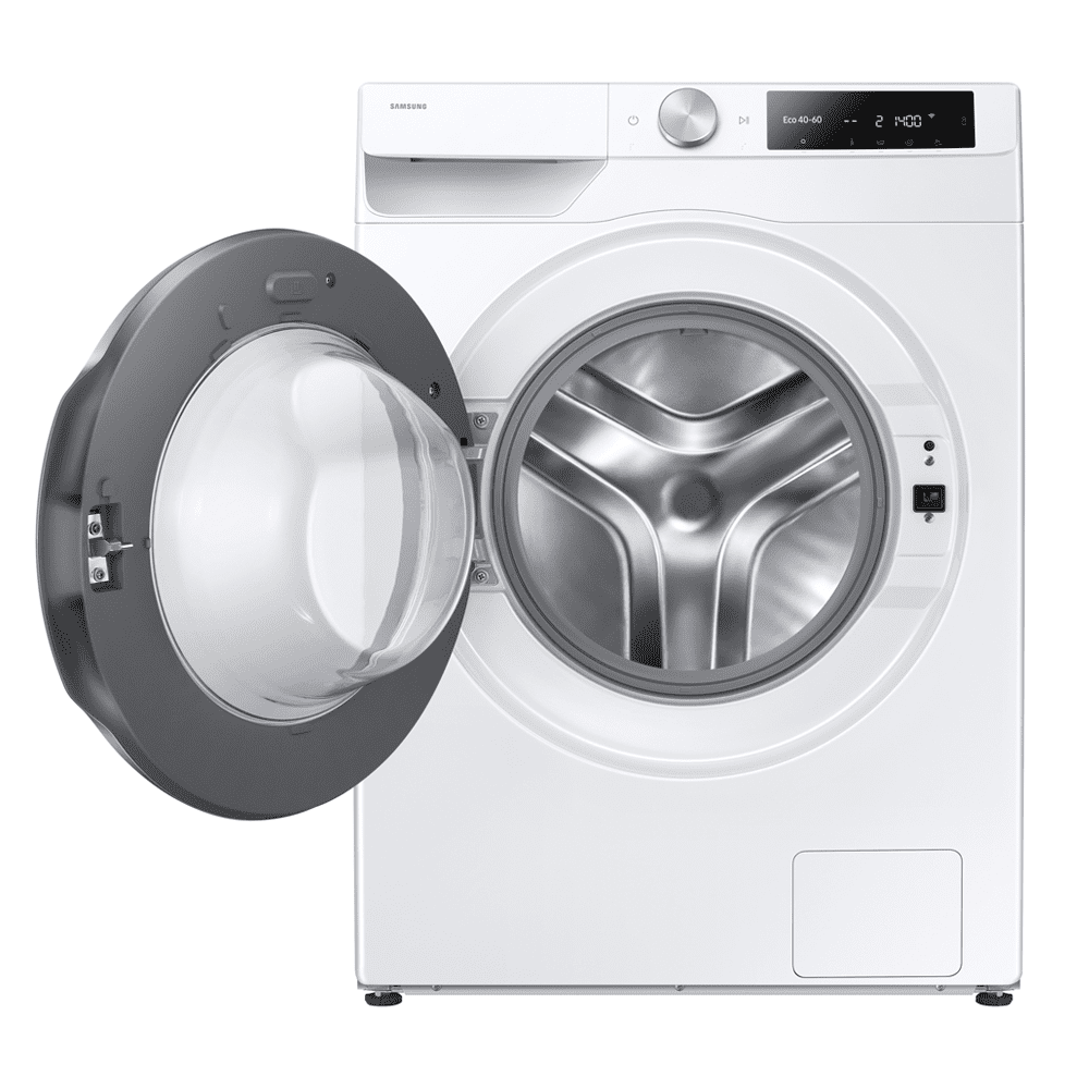 Samsung 9kg Bespoke AI Series 6 AI Energy Ecobubble AutoDose Steam Washing Machine 1400rpm WW90DG6U85LEU1 - White Samsung 9kg Bespoke AI Series 6 AI Energy Ecobubble AutoDose Steam Washing Machine 1400rpm WW90DG6U85LEU1 - White