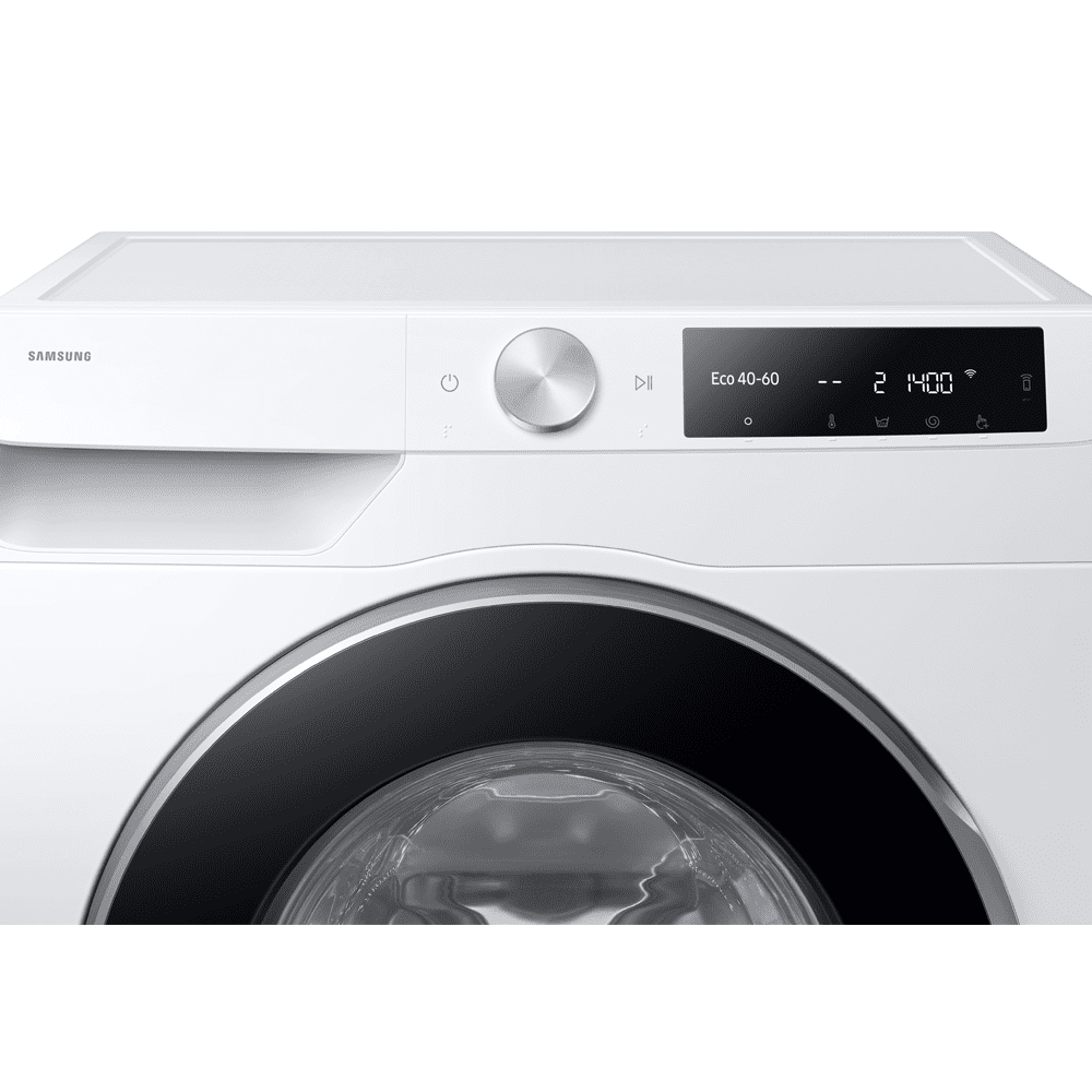 Samsung 9kg Bespoke AI Series 6 AI Energy Ecobubble AutoDose Steam Washing Machine 1400rpm WW90DG6U85LEU1 - White Samsung 9kg Bespoke AI Series 6 AI Energy Ecobubble AutoDose Steam Washing Machine 1400rpm WW90DG6U85LEU1 - White