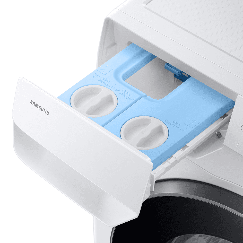 Samsung 9kg Bespoke AI Series 6 AI Energy Ecobubble AutoDose Steam Washing Machine 1400rpm WW90DG6U85LEU1 - White Samsung 9kg Bespoke AI Series 6 AI Energy Ecobubble AutoDose Steam Washing Machine 1400rpm WW90DG6U85LEU1 - White