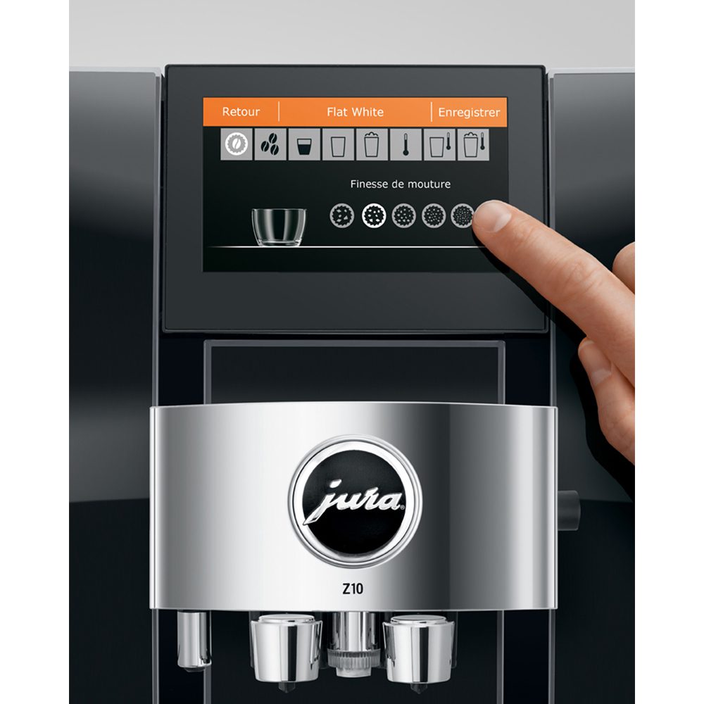 Jura 15423 Freestanding Fully Automatic Coffee Machine Z10 DIAMOND Black - Black Jura 15423 Freestanding Fully Automatic Coffee Machine Z10 DIAMOND Black - Black