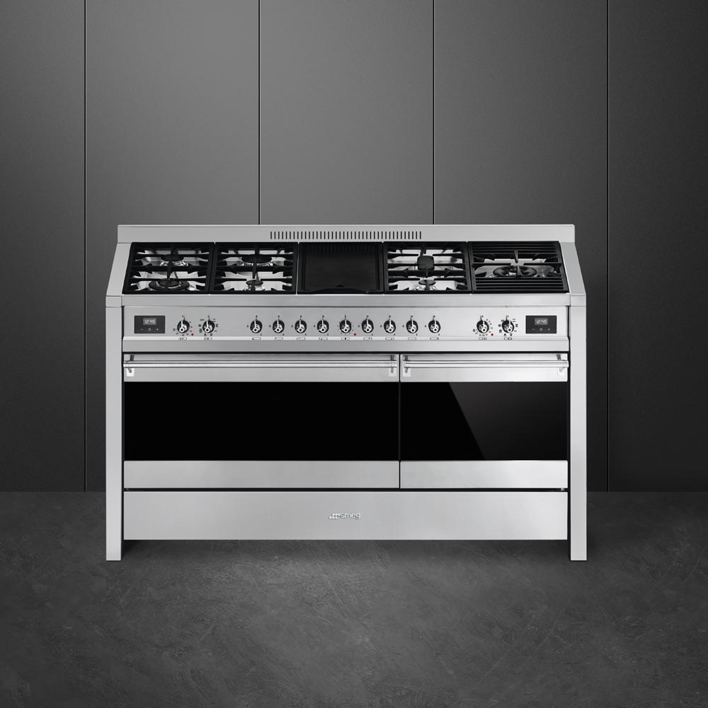 Smeg 150cm "Opera" Dual Fuel Range Cooker A5-81 - Stainless Steel Smeg 150cm "Opera" Dual Fuel Range Cooker A5-81 - Stainless Steel