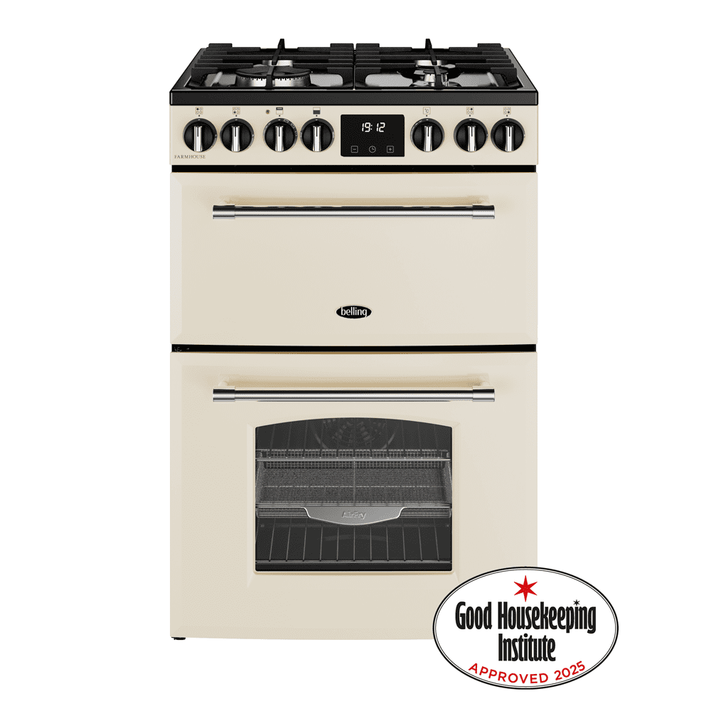 Belling Farmhouse 60DF Dual Fuel Mini Range Cooker 444411813 - Black Belling Farmhouse 60DF Dual Fuel Mini Range Cooker 444411813 - Black