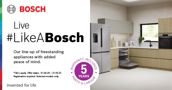 bosch 5 year warranty promotional image