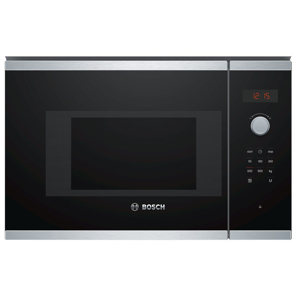 Bosch  Series 4 Built In Microwave For Wall Unit BFL523MS0B - Stainless Steel