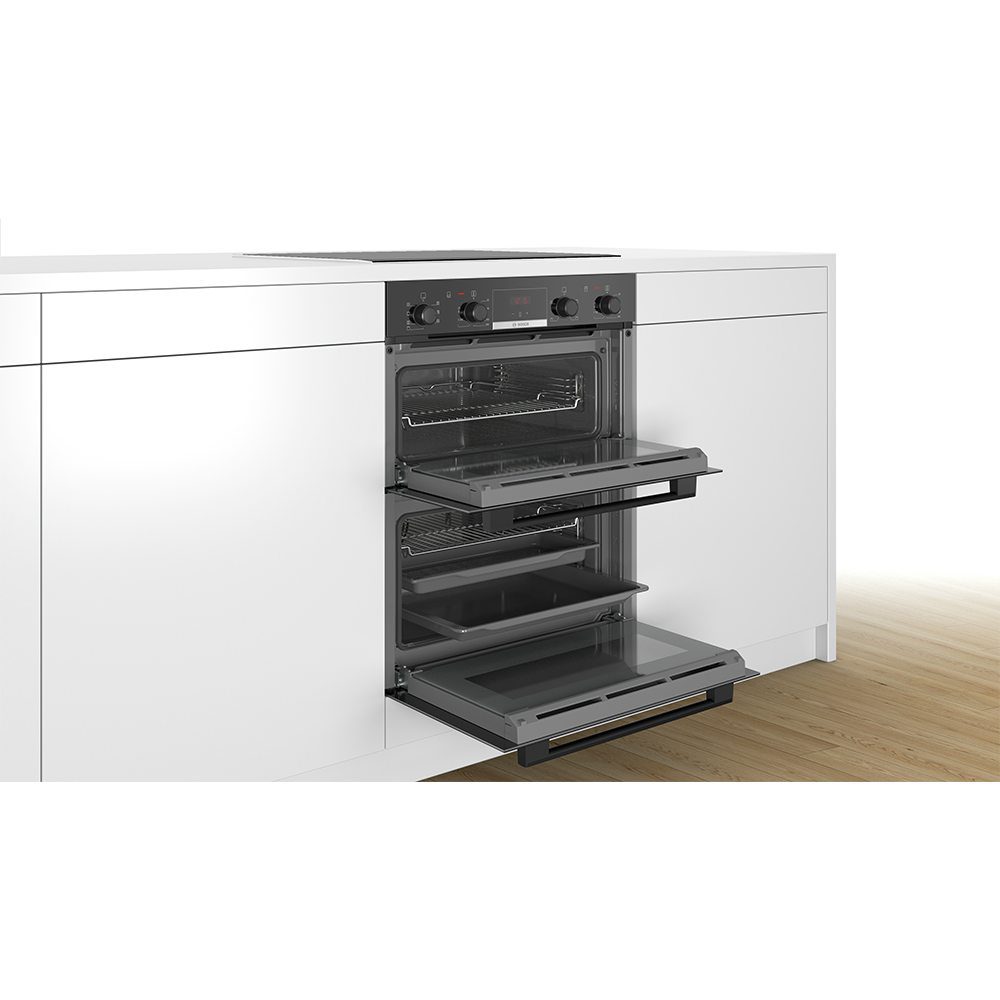 Bosch Series 4 Built Under Double Oven NBS533BB0B - Black Bosch Series 4 Built Under Double Oven NBS533BB0B - Black