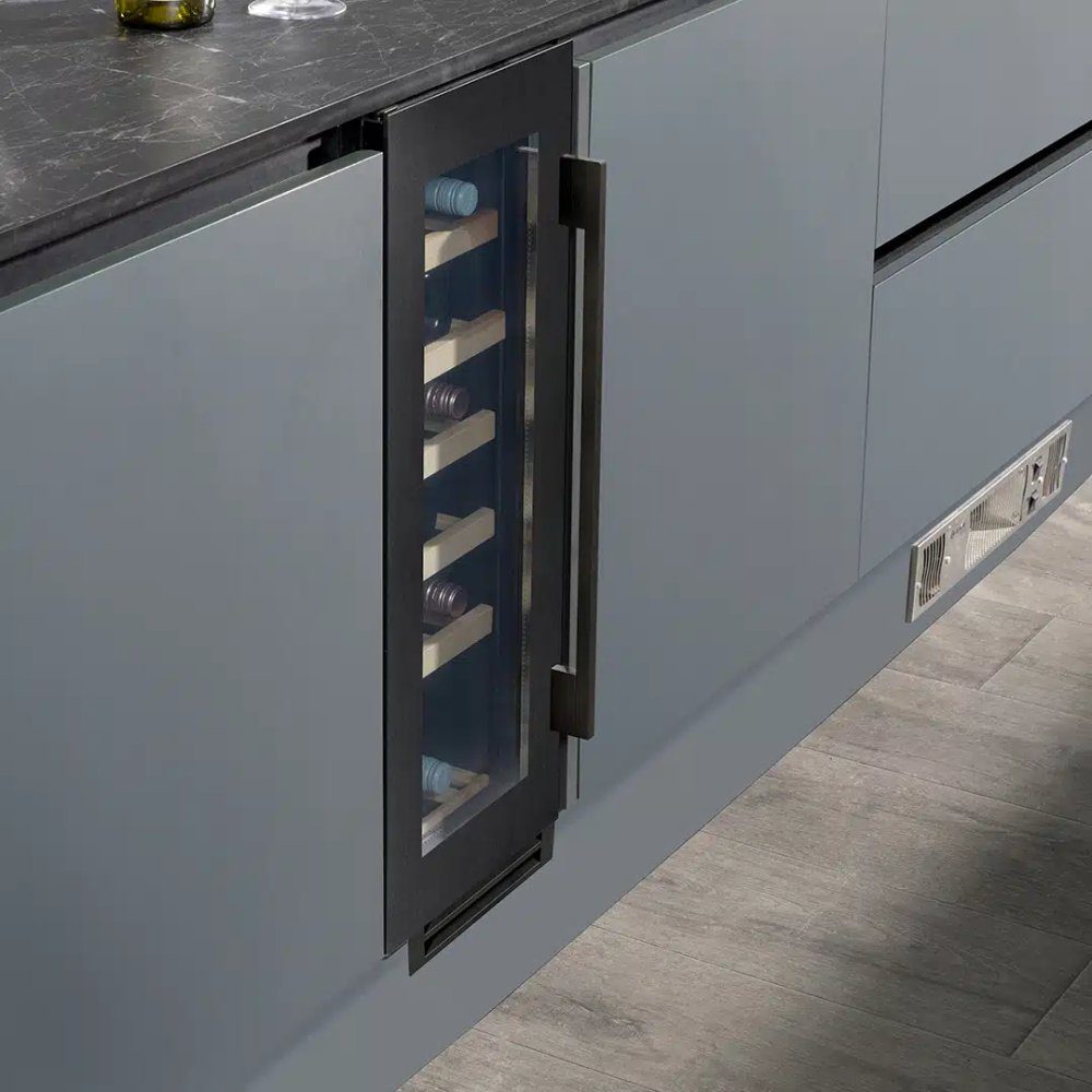 Caple 30cm Undercounter Wine Cooler WI3125BS - Black Steel Caple 30cm Undercounter Wine Cooler WI3125BS - Black Steel