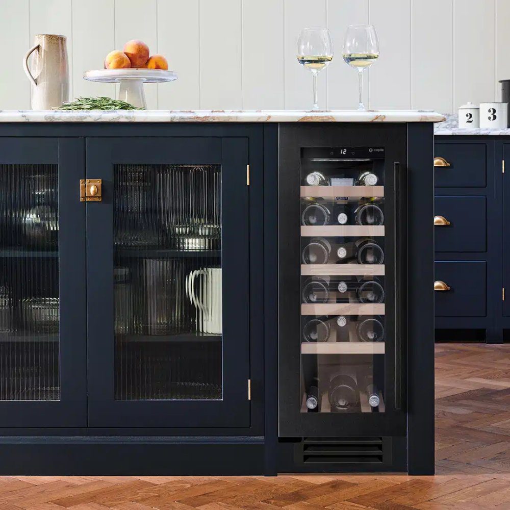 Caple  30cm Undercounter Wine Cooler WI3125BS - Black Steel