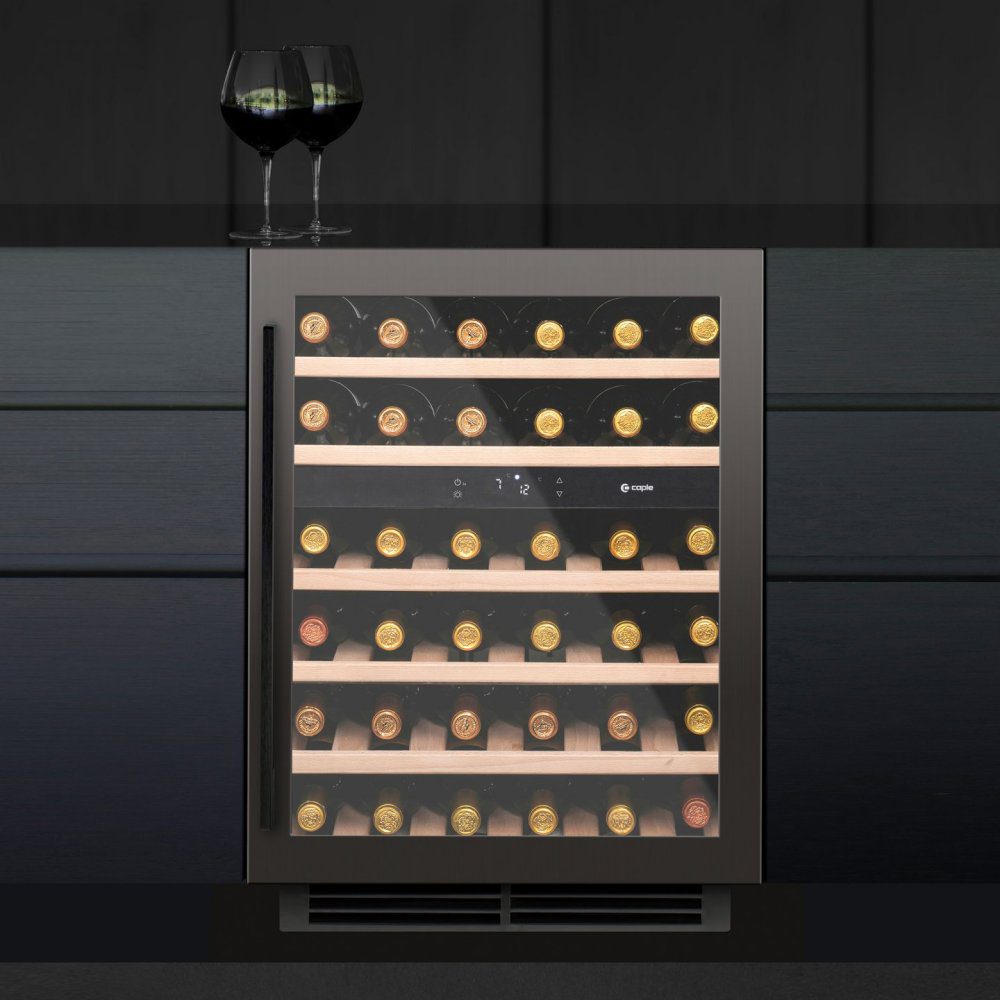 Caple  60cm Undercounter Dual Zone Wine Cooler WI6135GM - Gunmetal