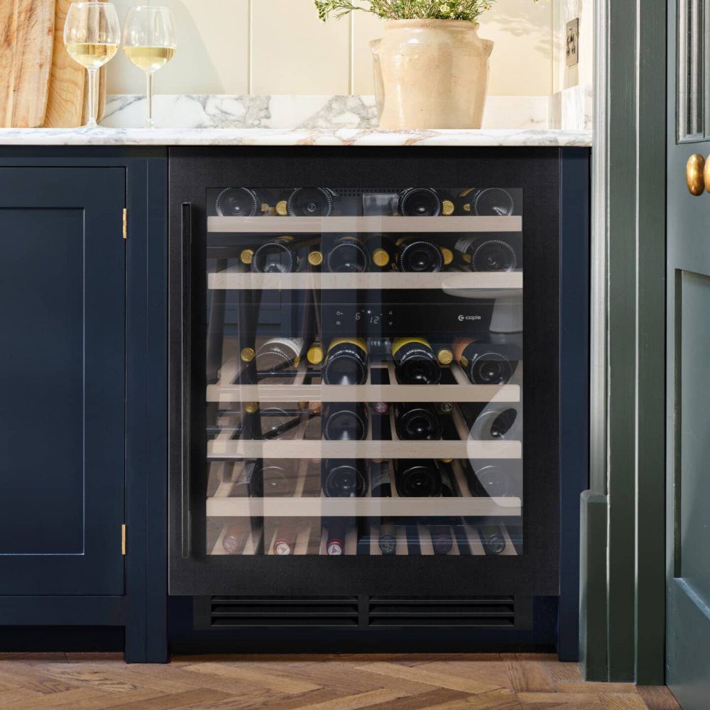 Caple  60cm Undercounter Dual Zone Wine Cooler WI6135BS - Black Steel