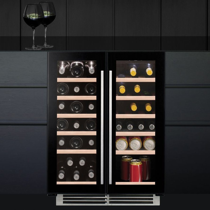 Caple  60cm Undercounter Dual Zone Wine Cooler WI6235BG - Black