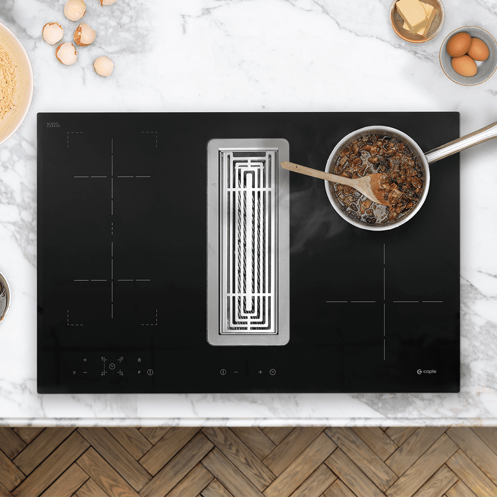 Caple 78cm Air Venting Induction Hob Including Recirculation Kit DD780BK - Black Caple 78cm Air Venting Induction Hob Including Recirculation Kit DD780BK - Black