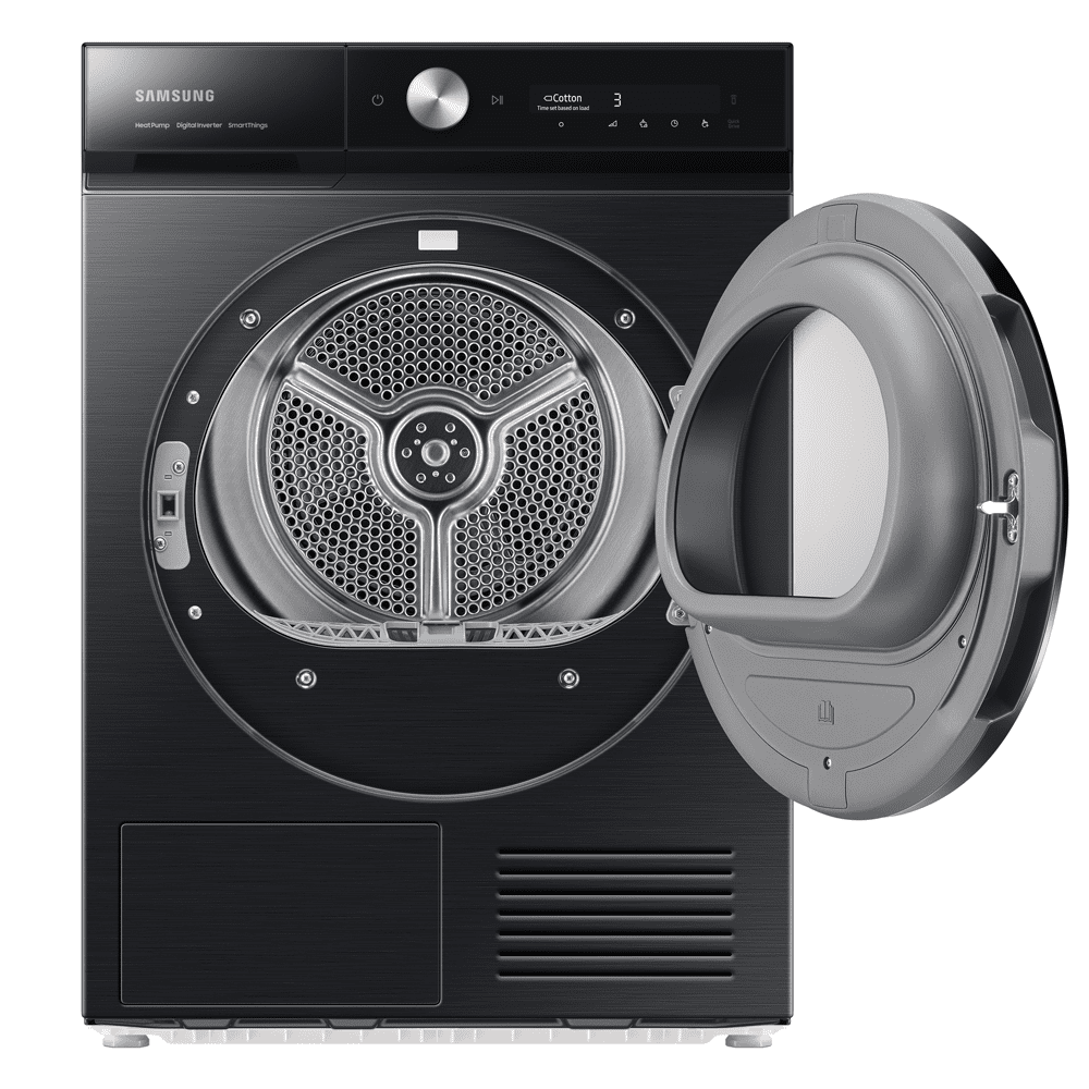Samsung 9kg Series 8 Heat Pump Condenser Tumble Dryer DV90BB9445GBS1 - Black Samsung 9kg Series 8 Heat Pump Condenser Tumble Dryer DV90BB9445GBS1 - Black