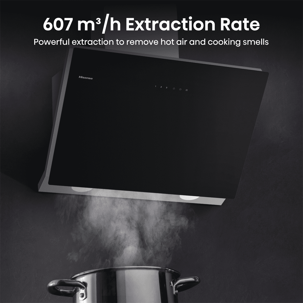 Hisense 60cm Chimney Hood CH6IN14BXBUK - Black Hisense 60cm Chimney Hood CH6IN14BXBUK - Black