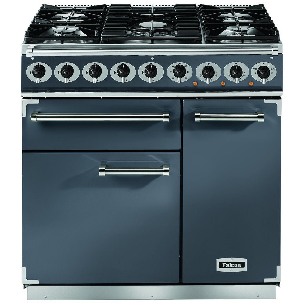 Falcon  900 Deluxe Dual Fuel Range Cooker F900DXDFSL/NM - Slate