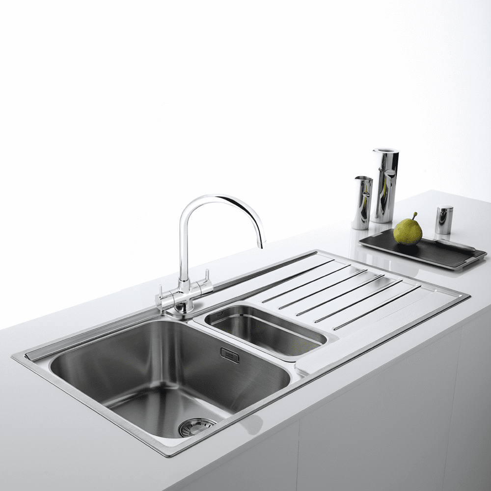 Franke Argos 1.5 Bowl Sink Reversible Drainer 101.0531.651 - Stainless Steel Franke Argos 1.5 Bowl Sink Reversible Drainer 101.0531.651 - Stainless Steel